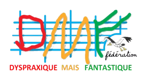 Logo de la Fédération Dyspraxique mais Fantastiques